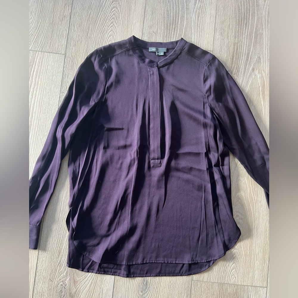 Vince - purple silk blouse (size M)